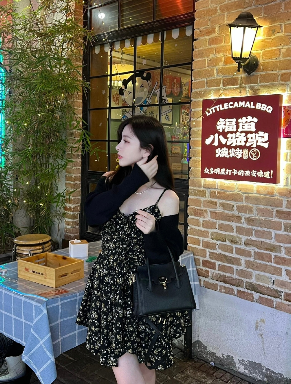 アンティークフラワーショートワンピース