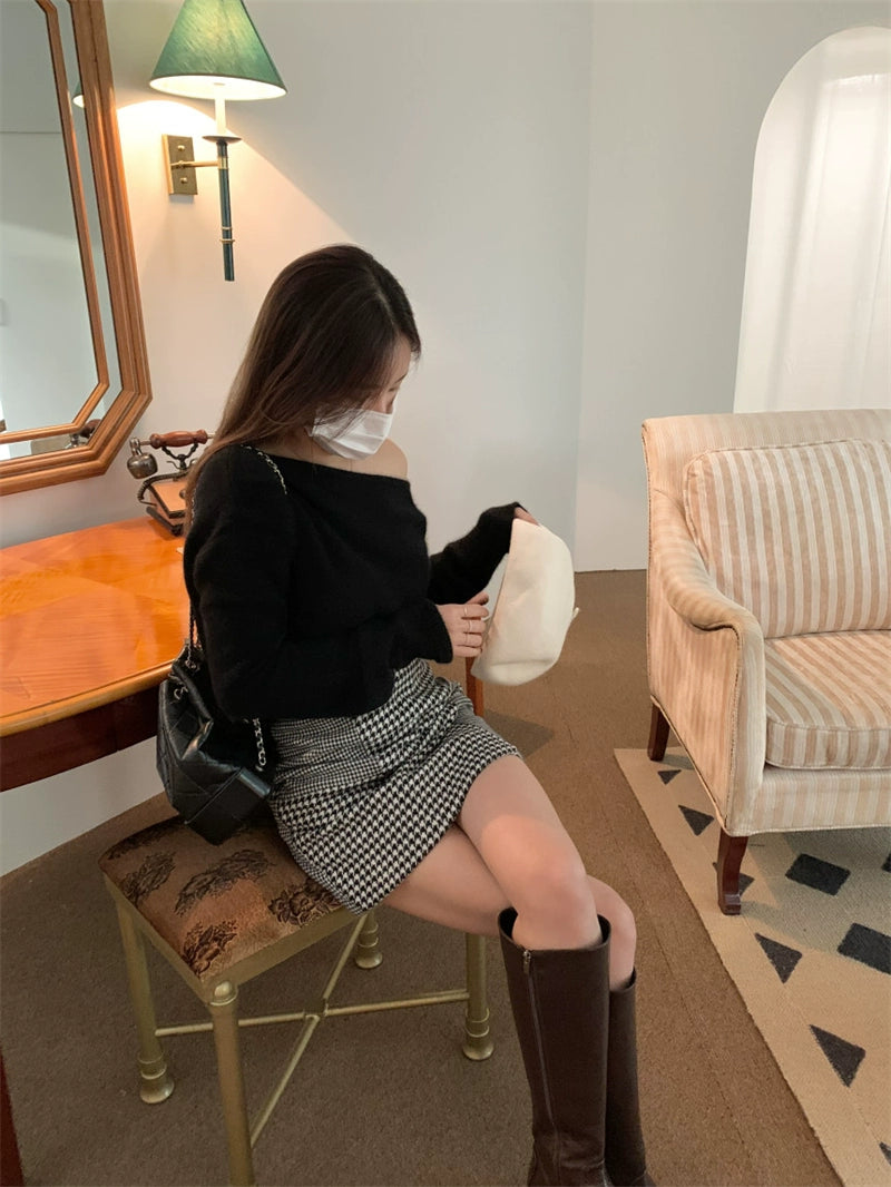 ワンショルダーニット