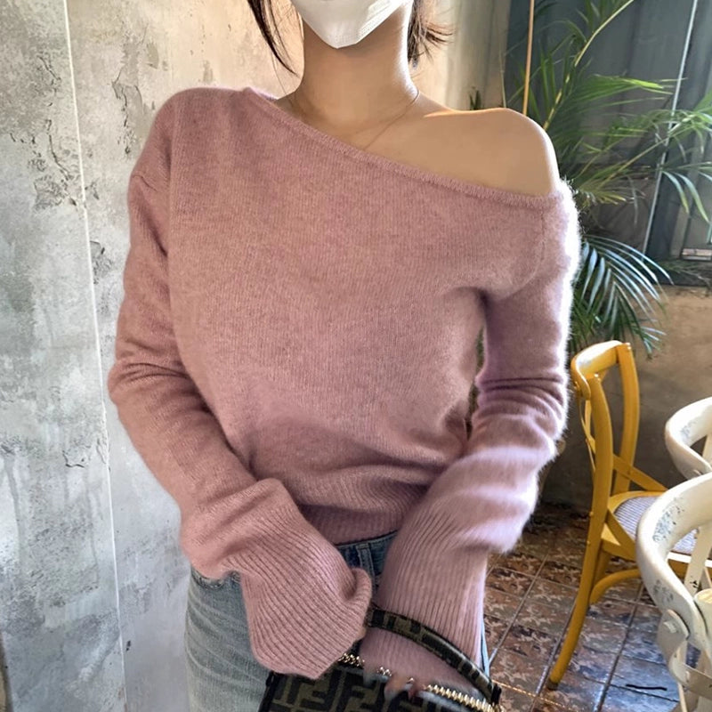 ワンショルダーニット