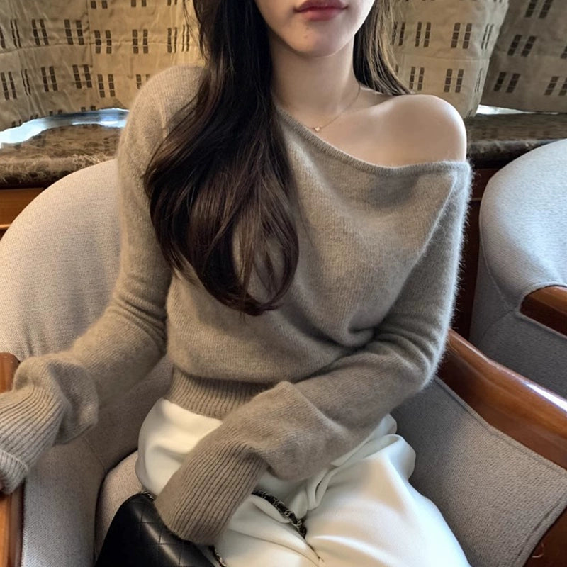 ワンショルダーニット