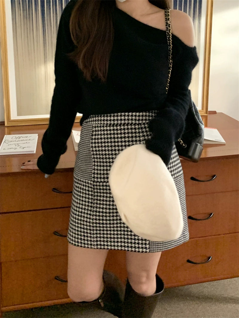 ワンショルダーニット