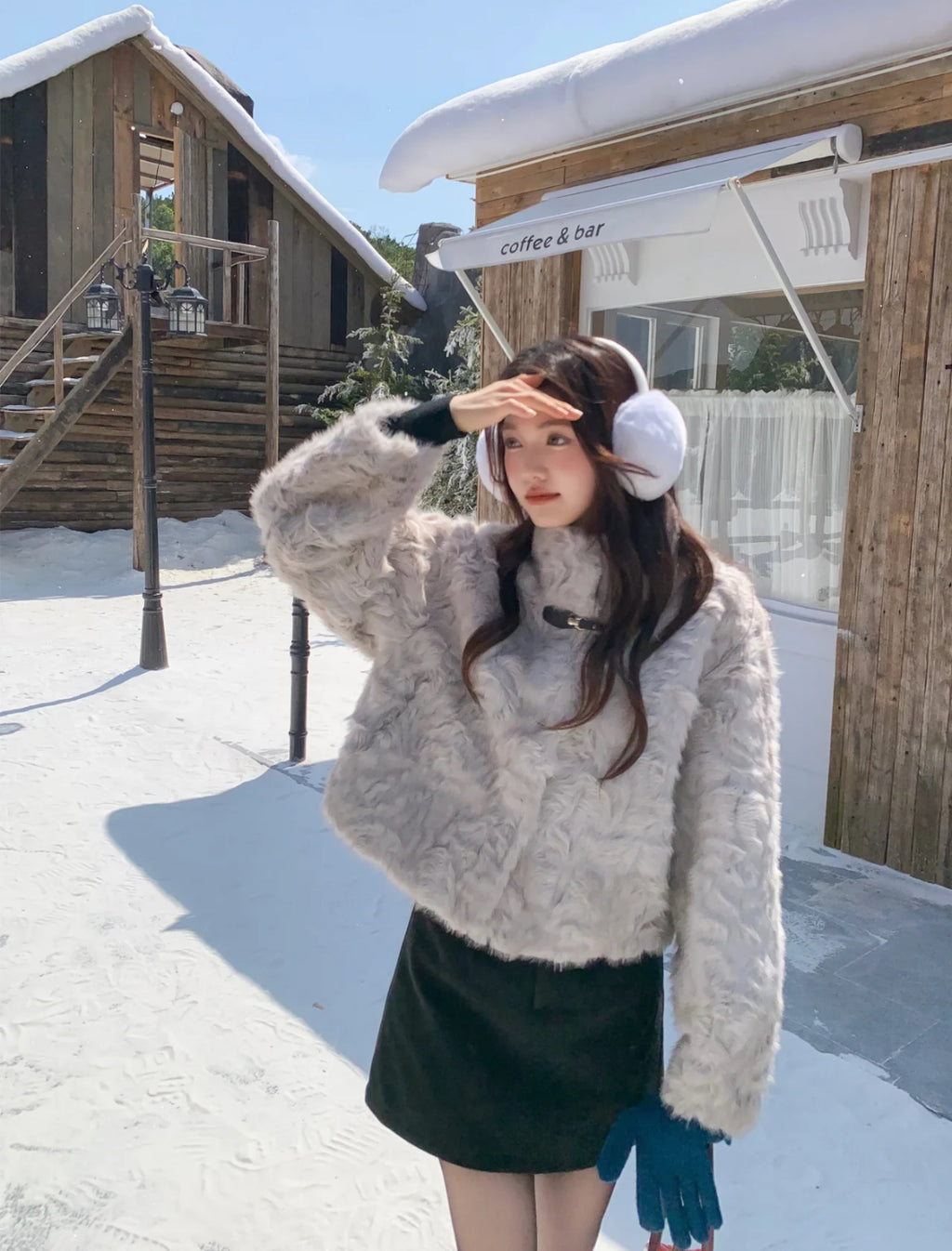 エコファースタンドベルトジャケット