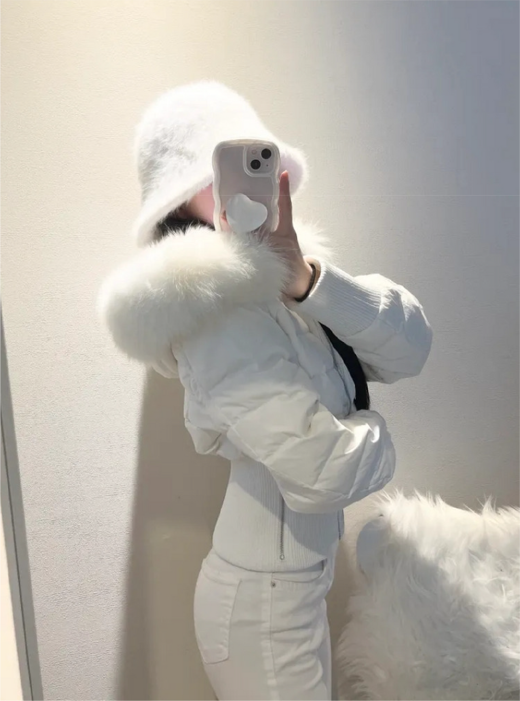 ファーショートブルゾン