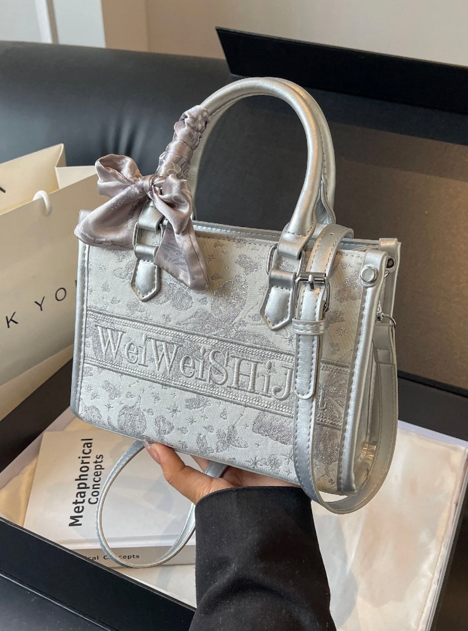 フレンチリボンミニトートショルダーバッグ – charme