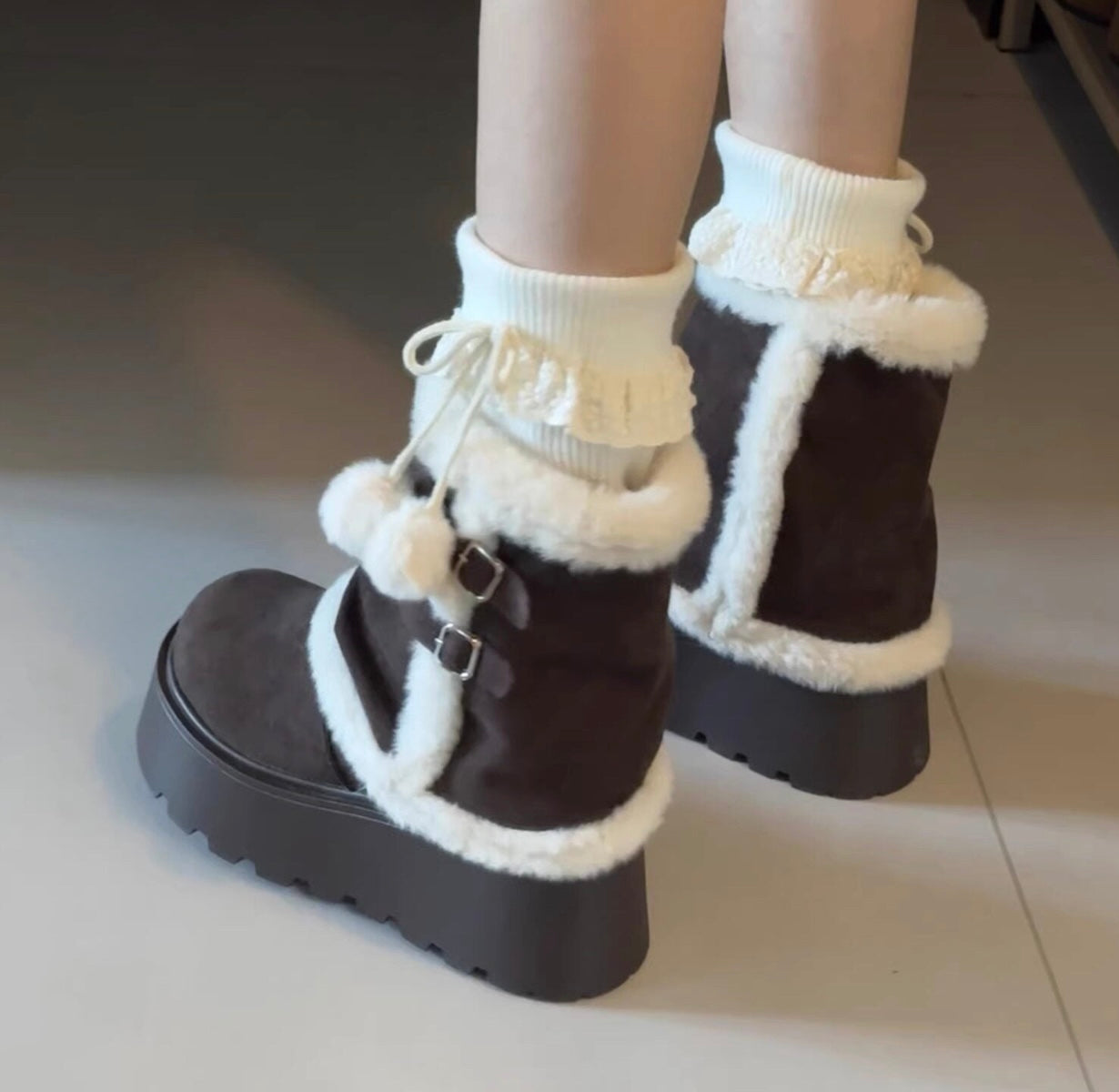 コットンスノーブーツ