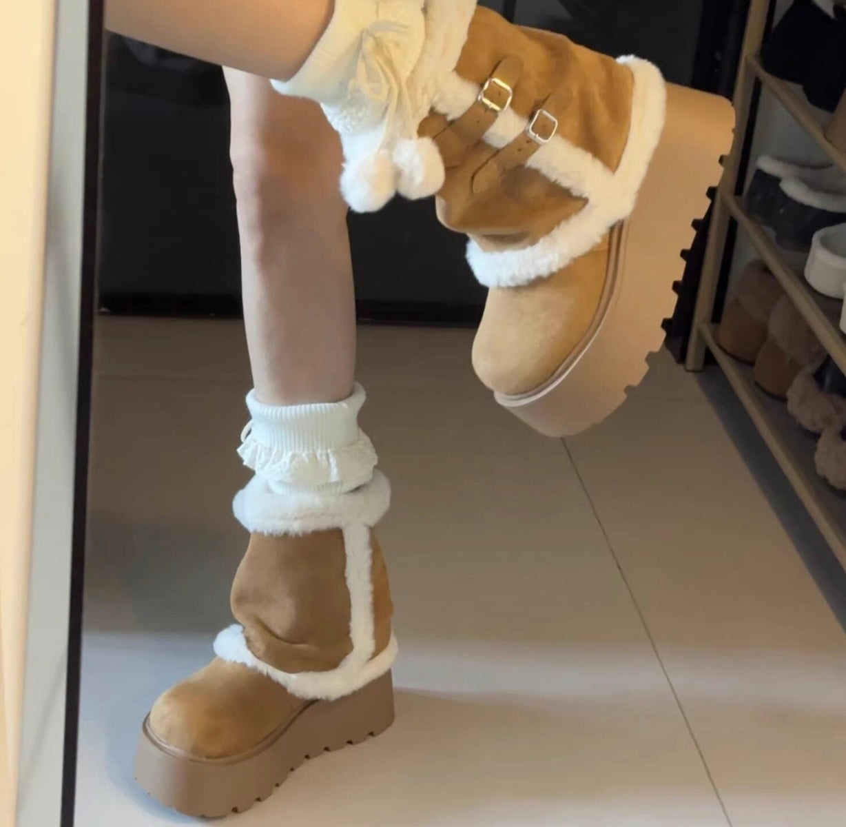 コットンスノーブーツ