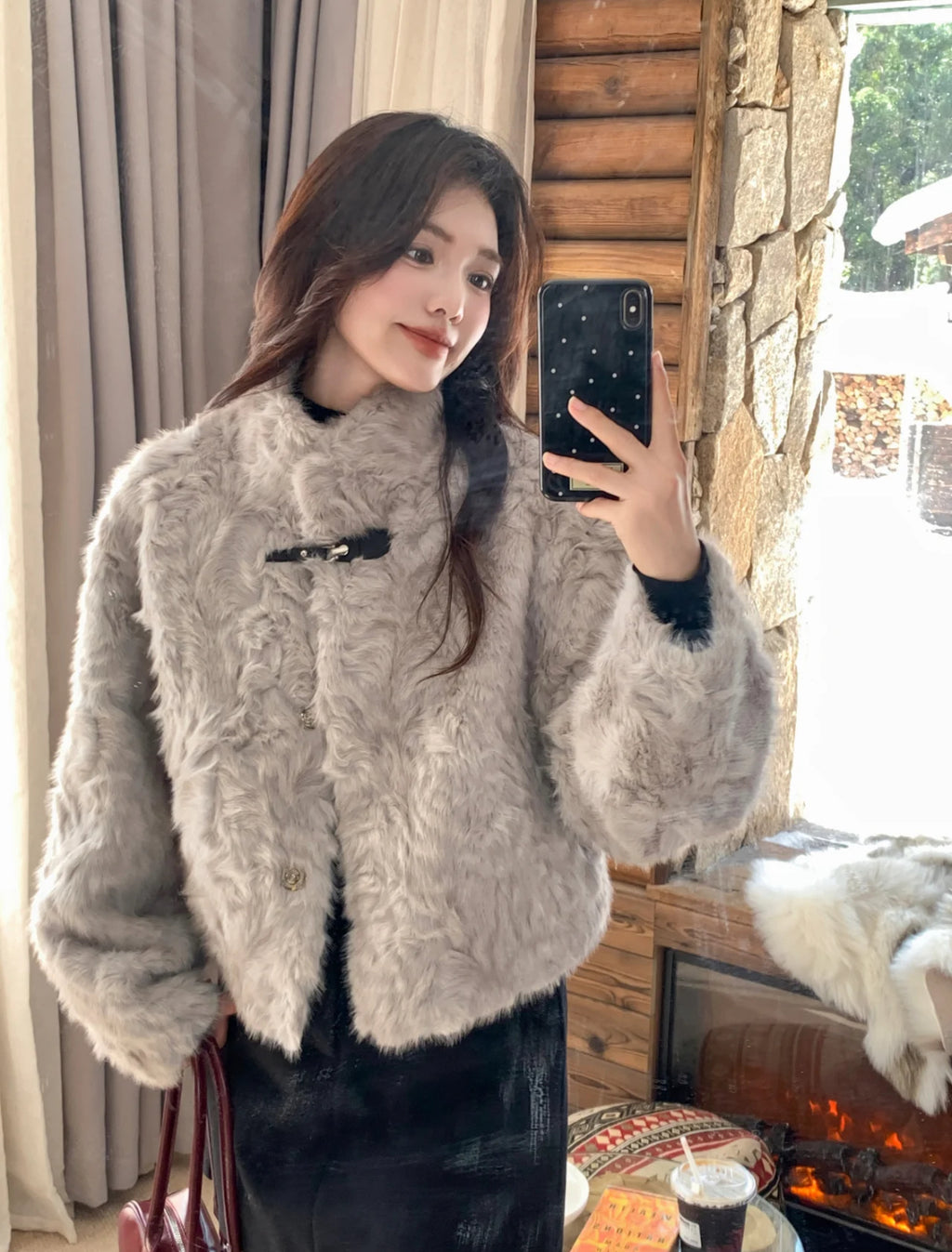 エコファースタンドベルトジャケット