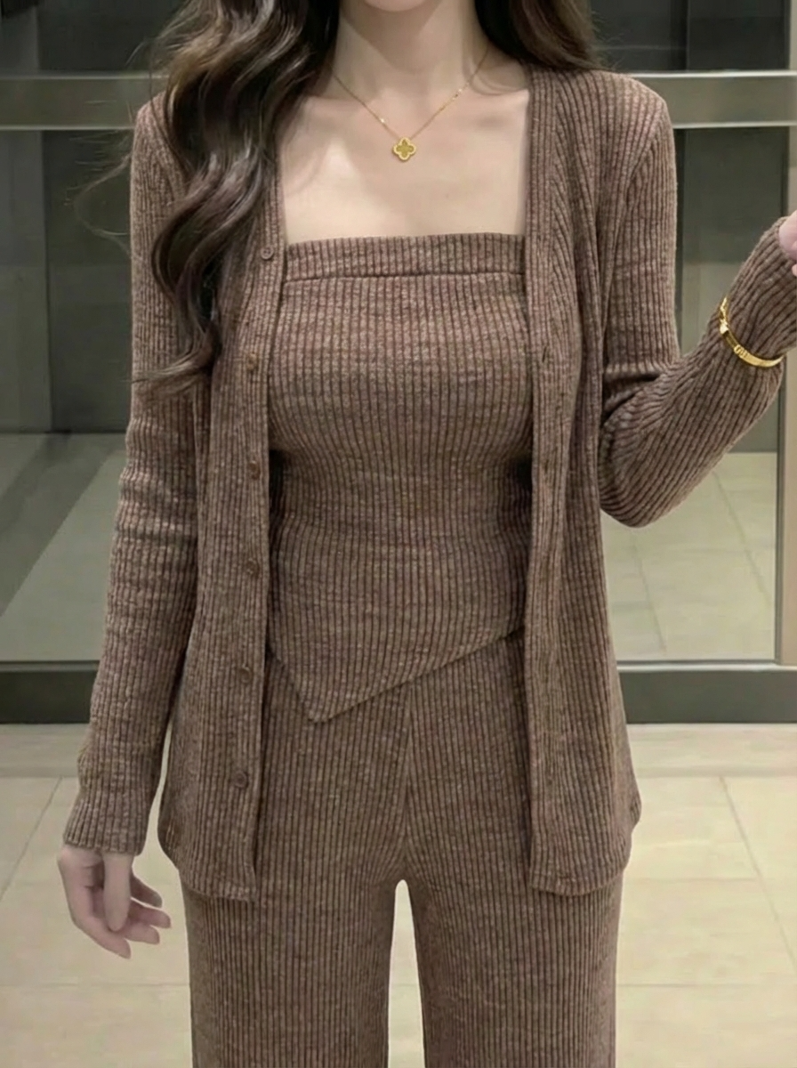 メルティーリブニットセットアップ