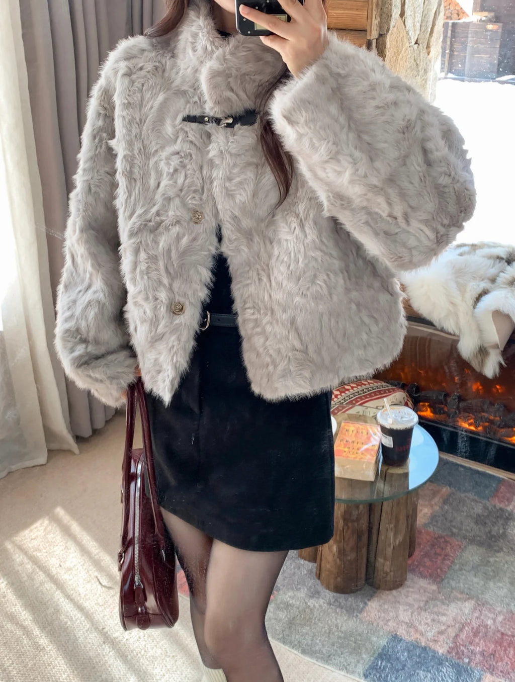 エコファースタンドベルトジャケット