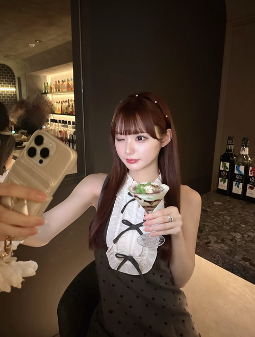 ドットフリルクラシックワンピース