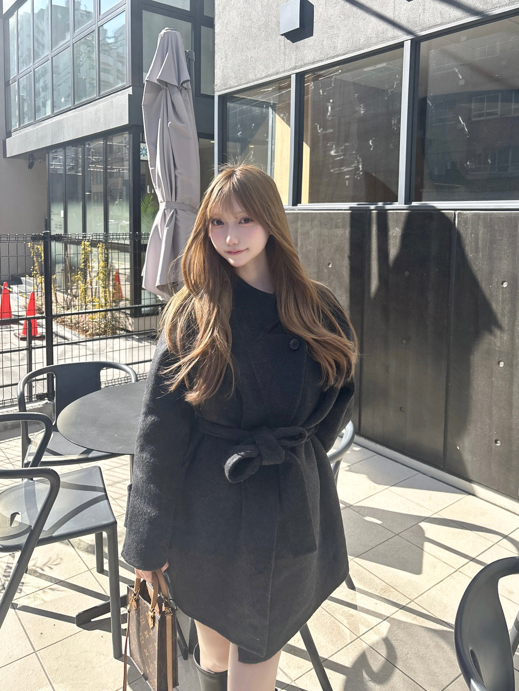 ウールライクミドルチェスターコート