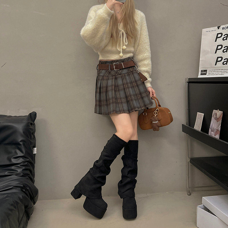 ルーズシャフトロングブーツ