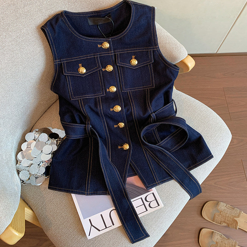 ルックスデニムベスト