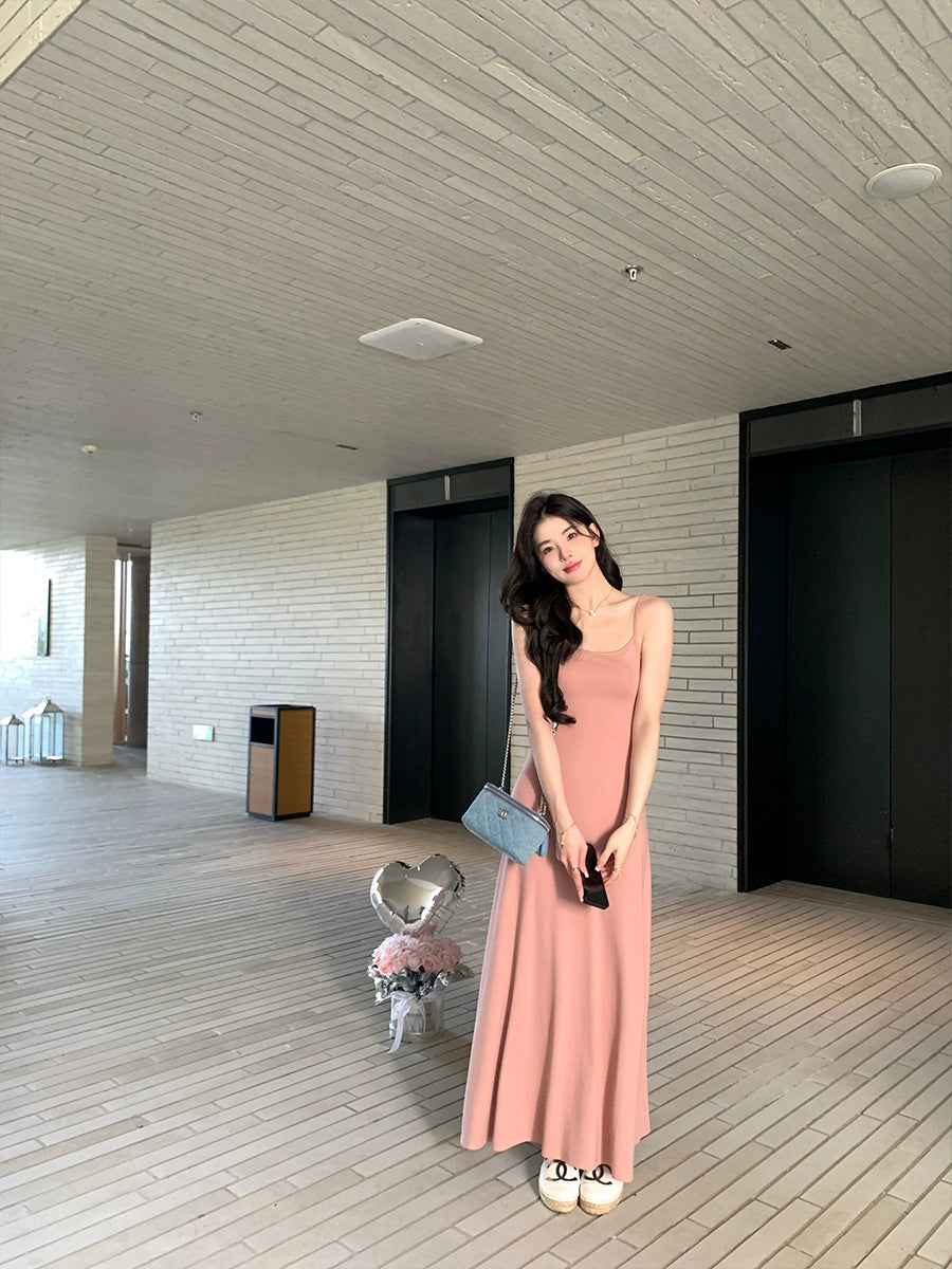 リブキャミソールワンピース