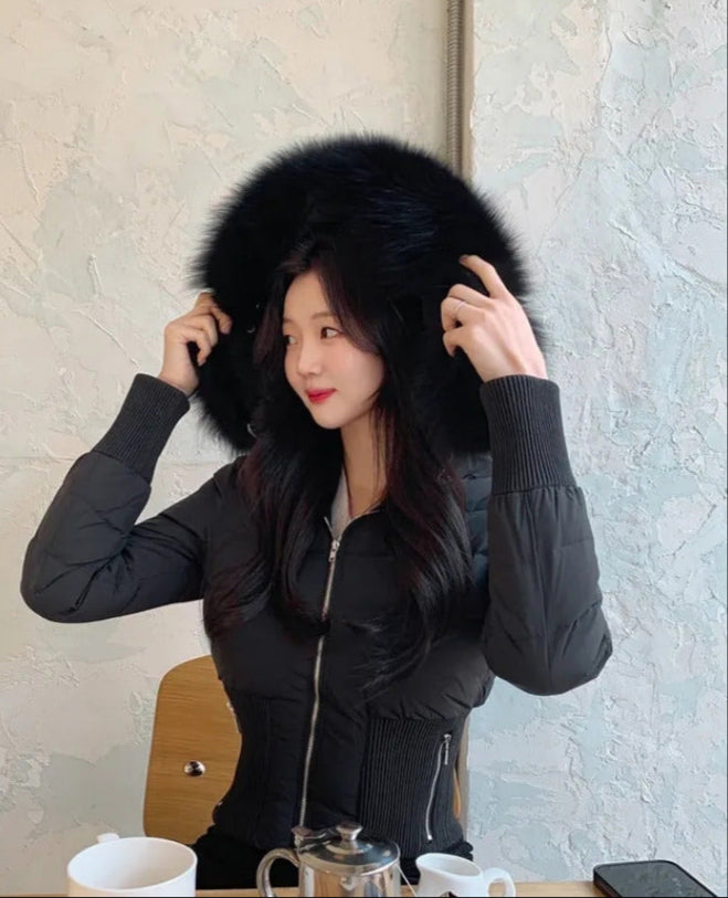 ファーショートブルゾン