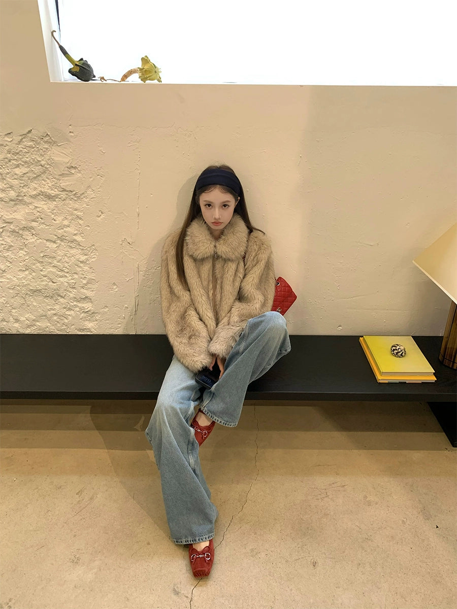 ボリュームファージップブルゾン