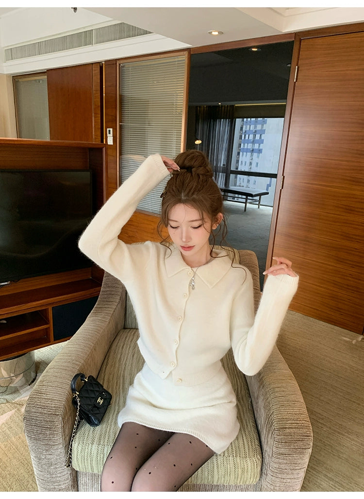 フェザータッチカーディガンセットアップ