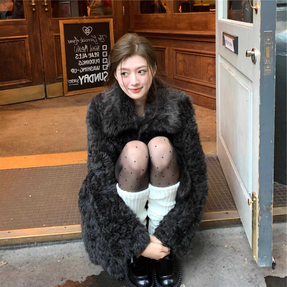 フェイクファーオーバーコート