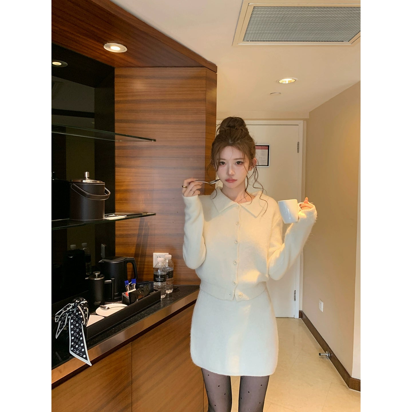 フェザータッチカーディガンセットアップ