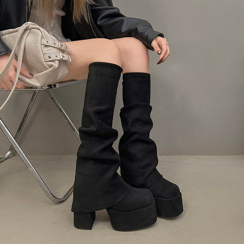 ルーズシャフトロングブーツ