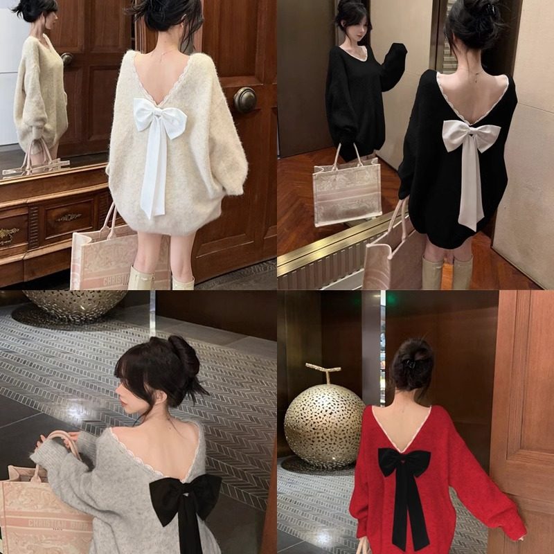 レディバックスタイルニット