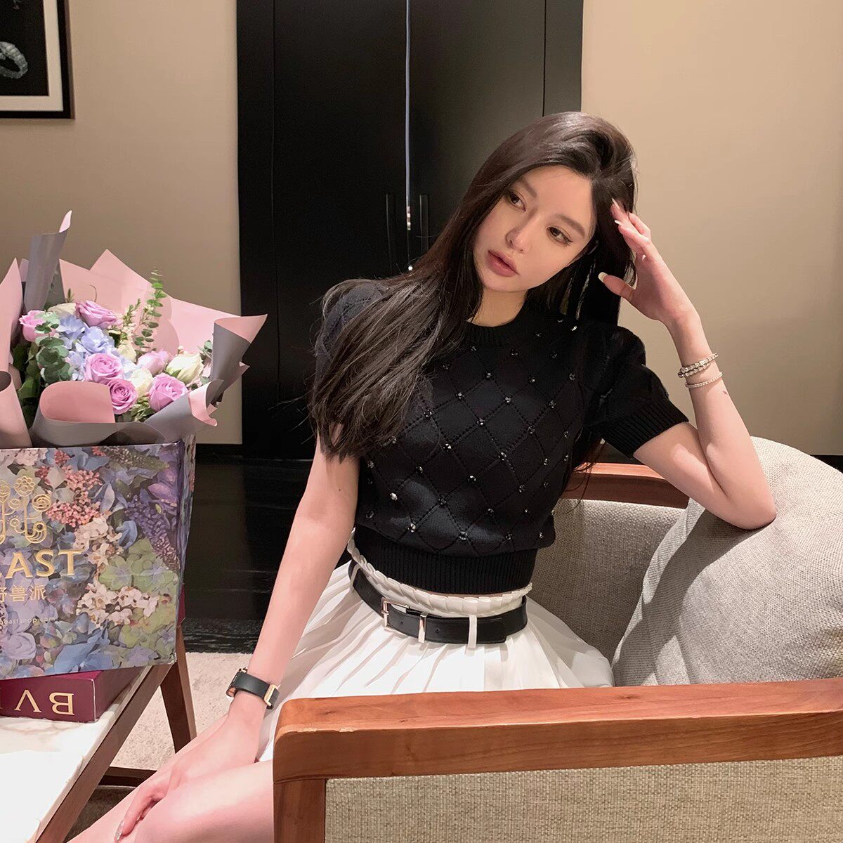 リュクスビジューニット