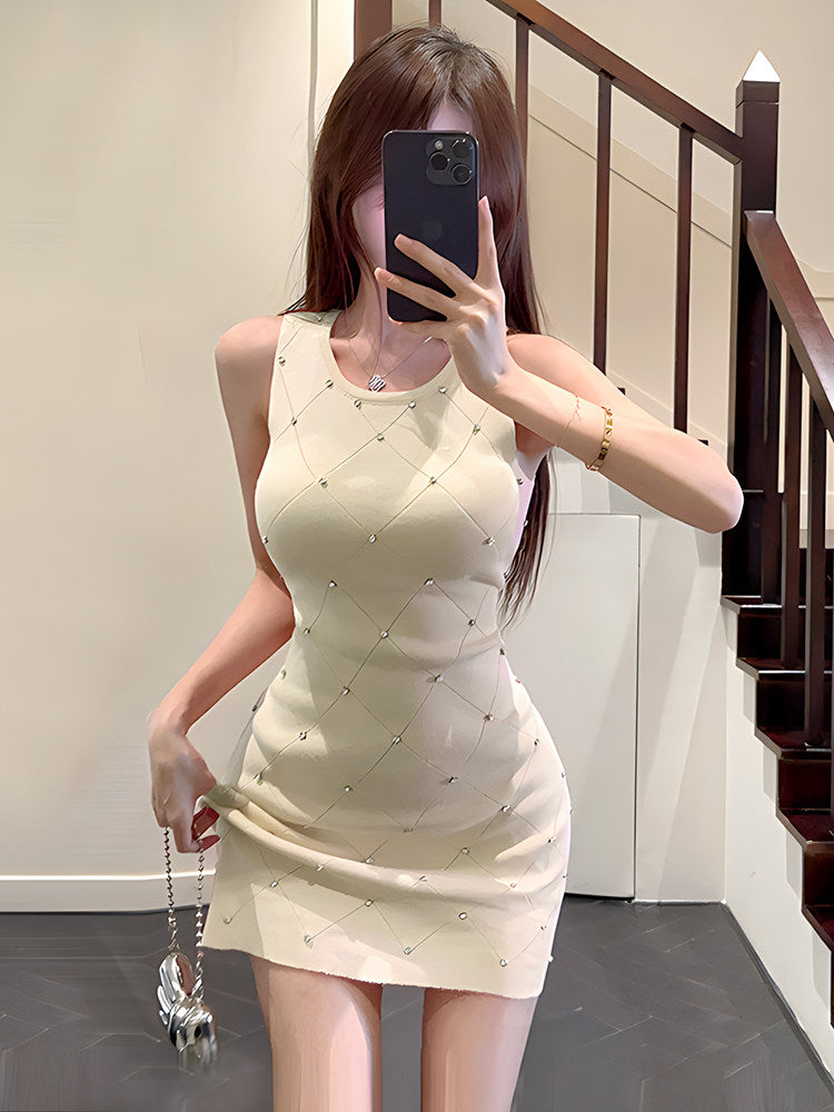 ジュエルラインニットワンピ