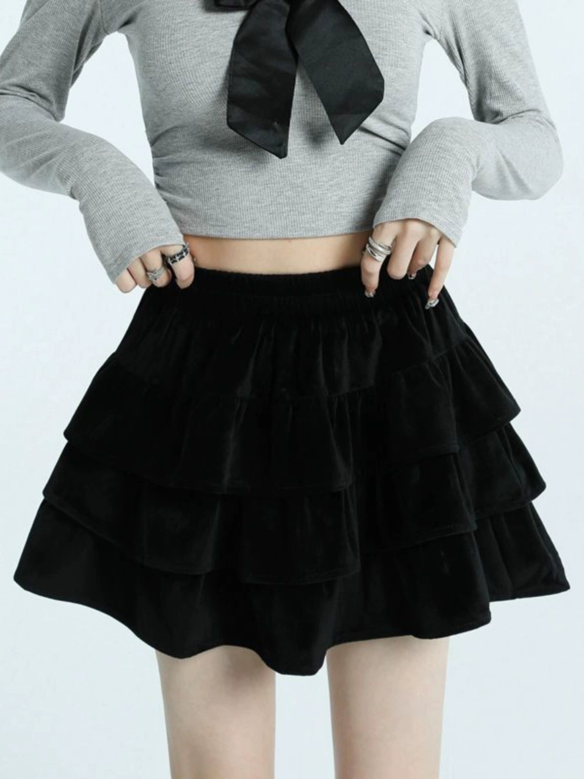 シュガーフリルティアードスカート