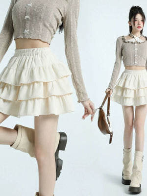 シュガーフリルティアードスカート