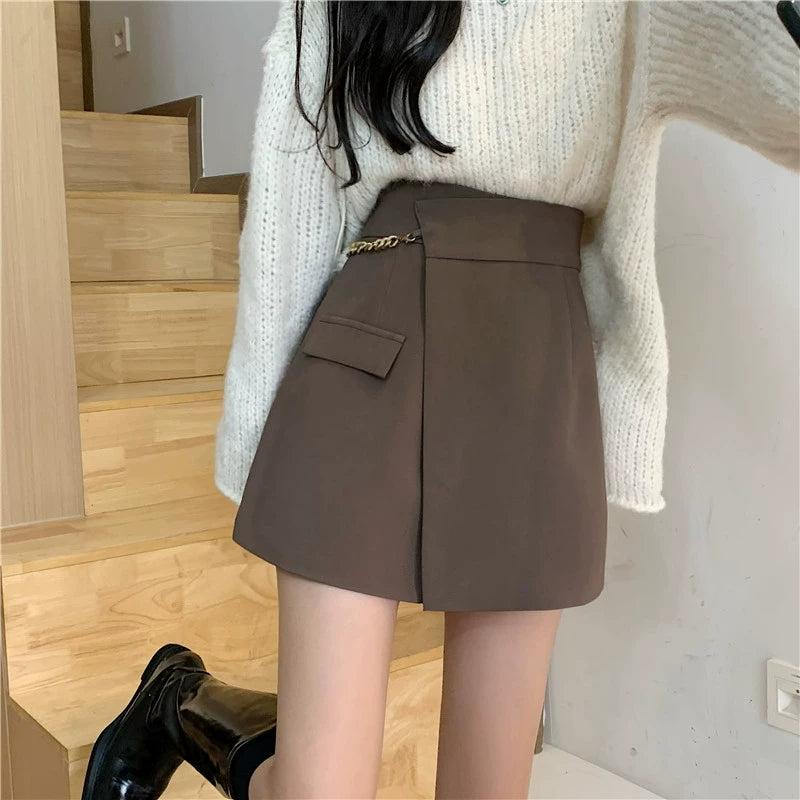 Aラインキュロットショートパンツ – charme