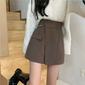 Aラインキュロットショートパンツ
