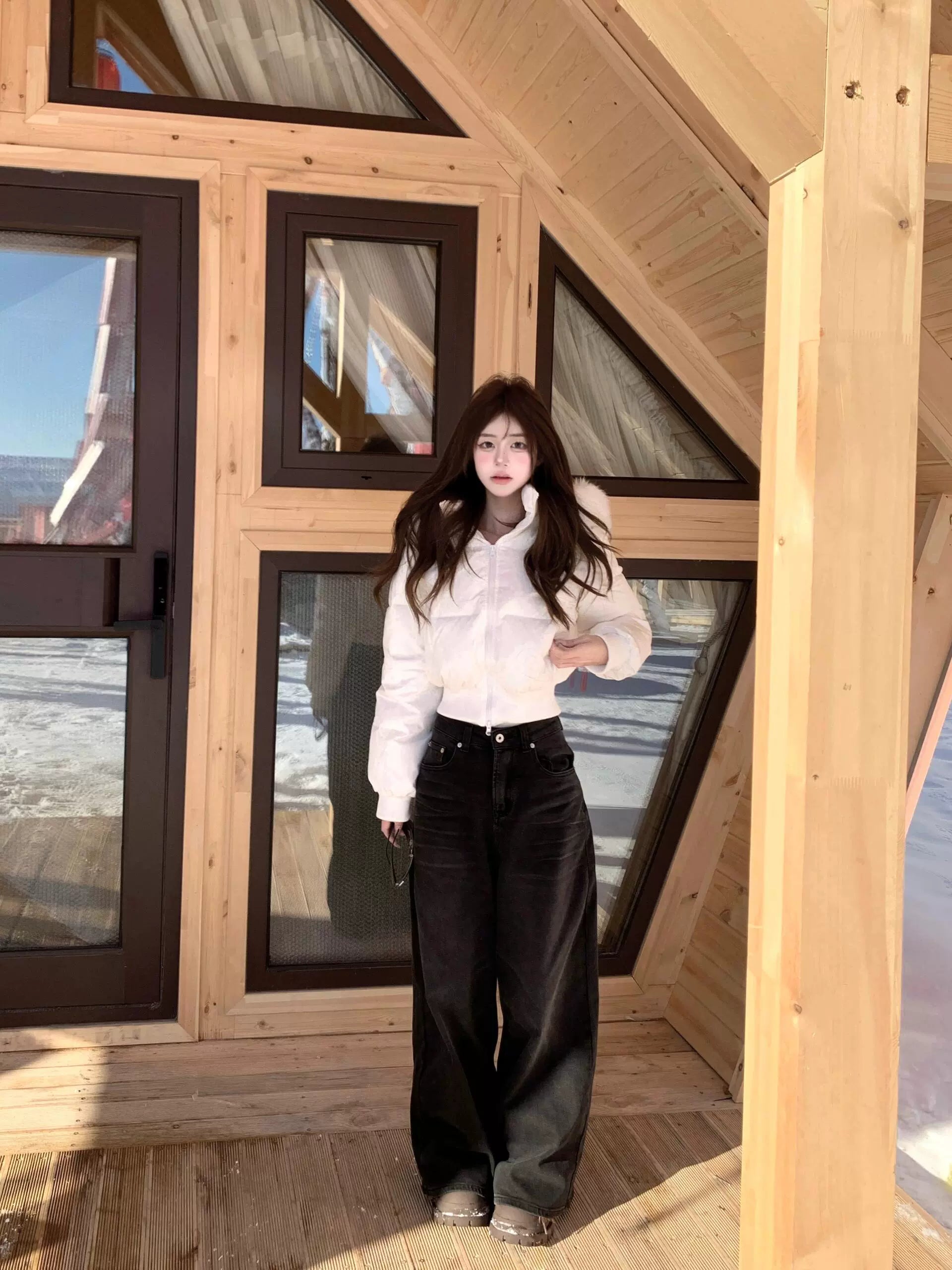 ウエストショートカジュアルダウン