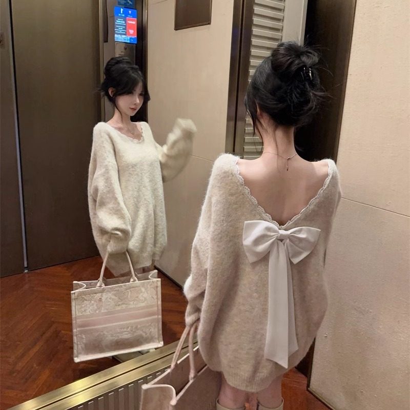 レディバックスタイルニット