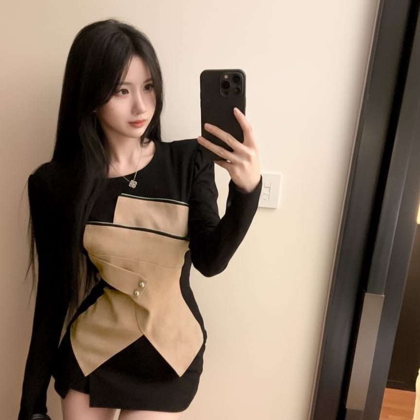 アシンメトリーコルセットトップス