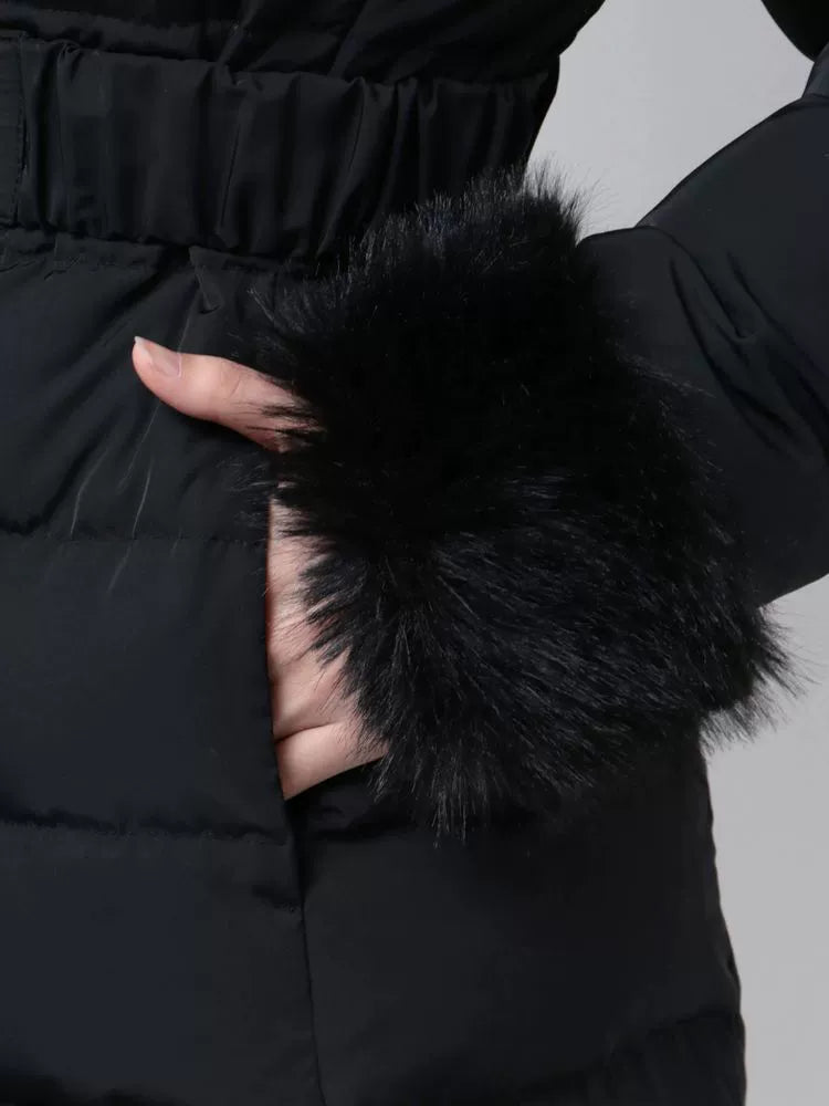 ベルトデザインファーダウンコート