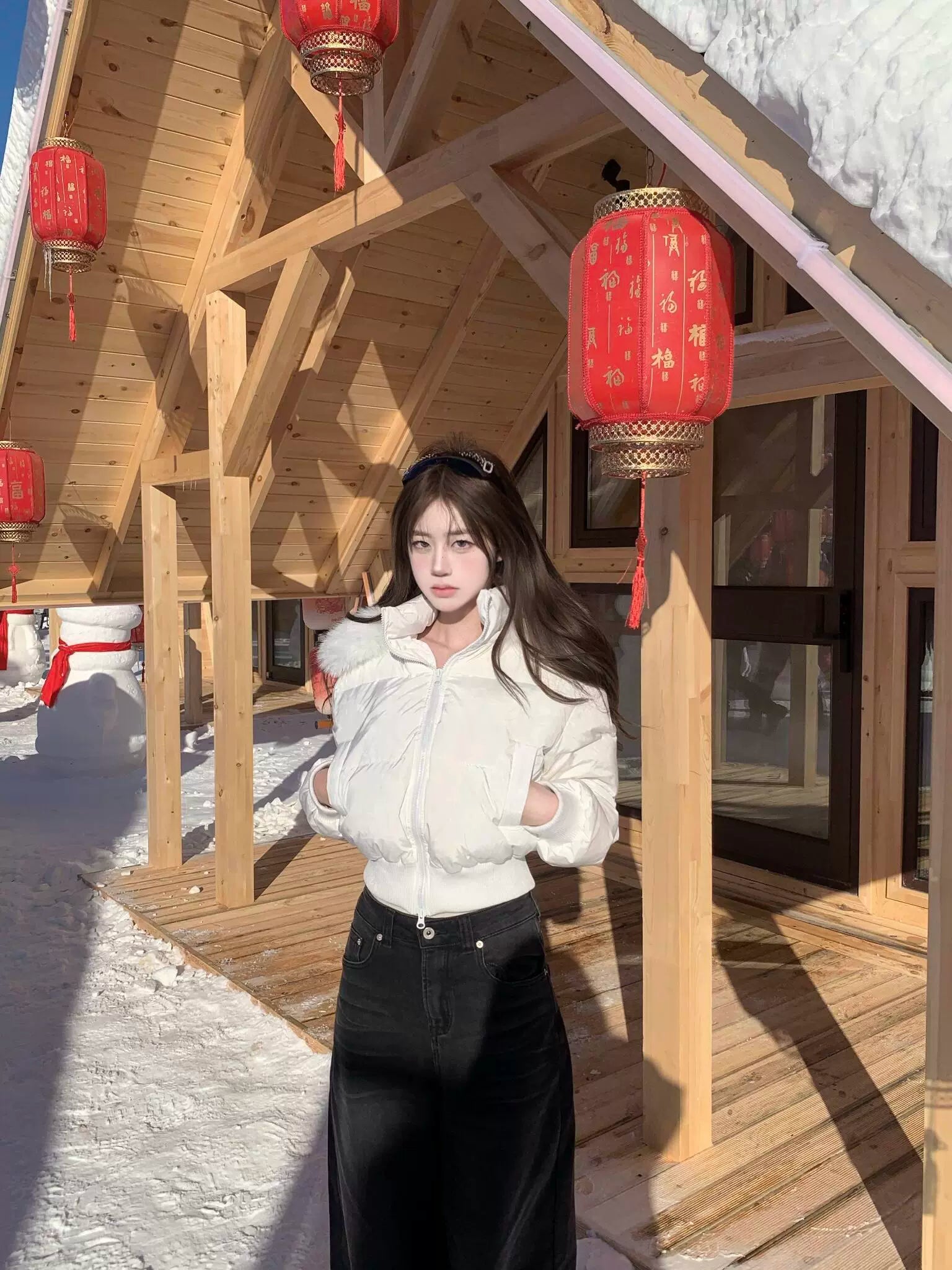 ウエストショートカジュアルダウン