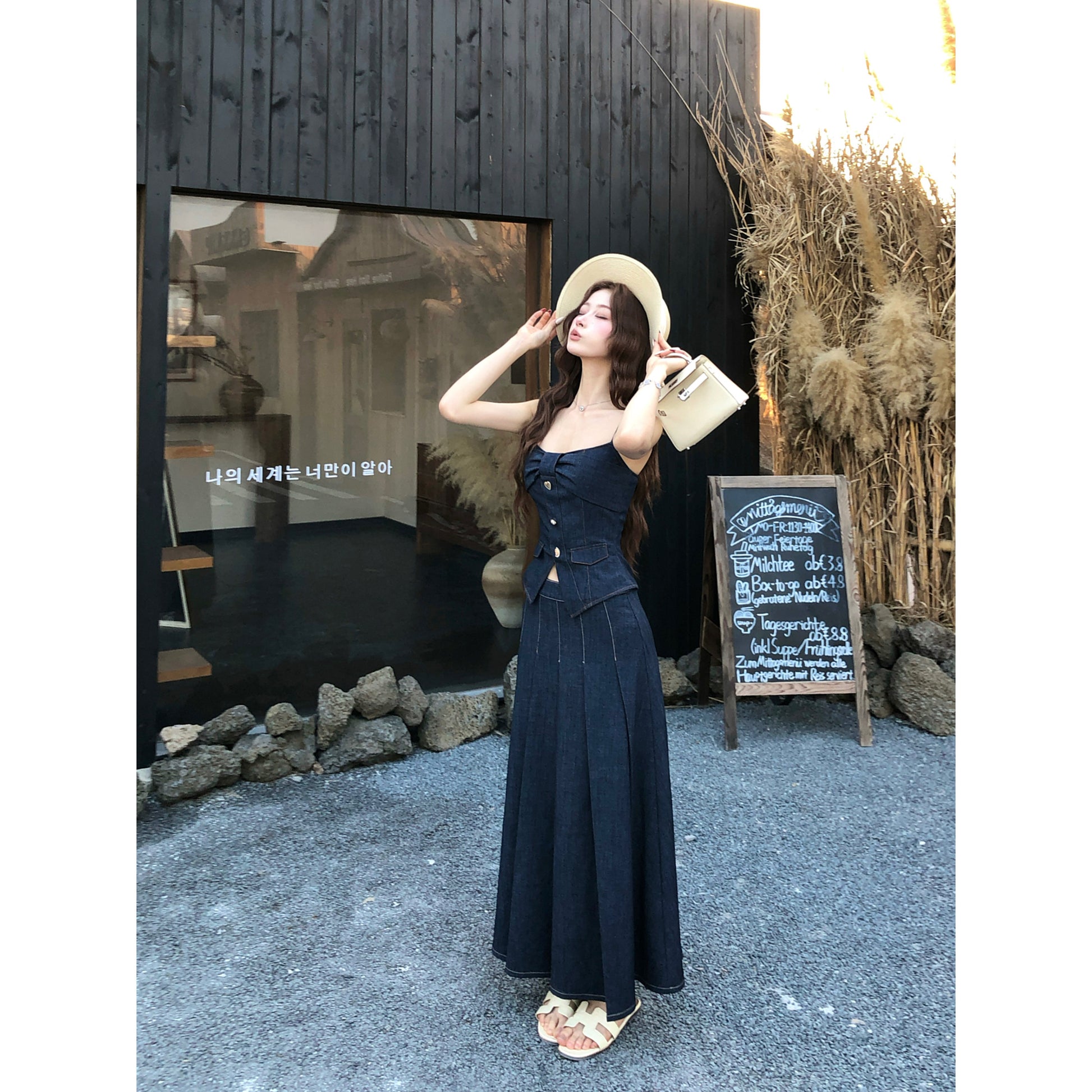 メロウハートデニムトップ