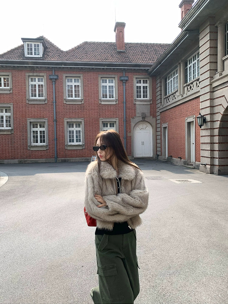 ボリュームファージップブルゾン