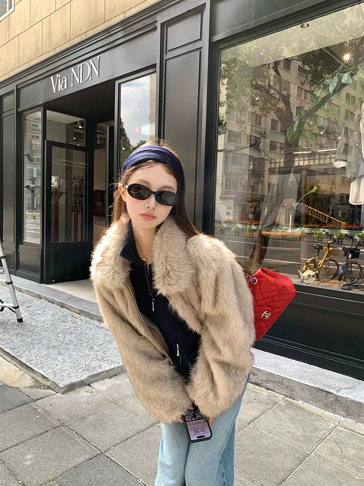 ボリュームファージップブルゾン