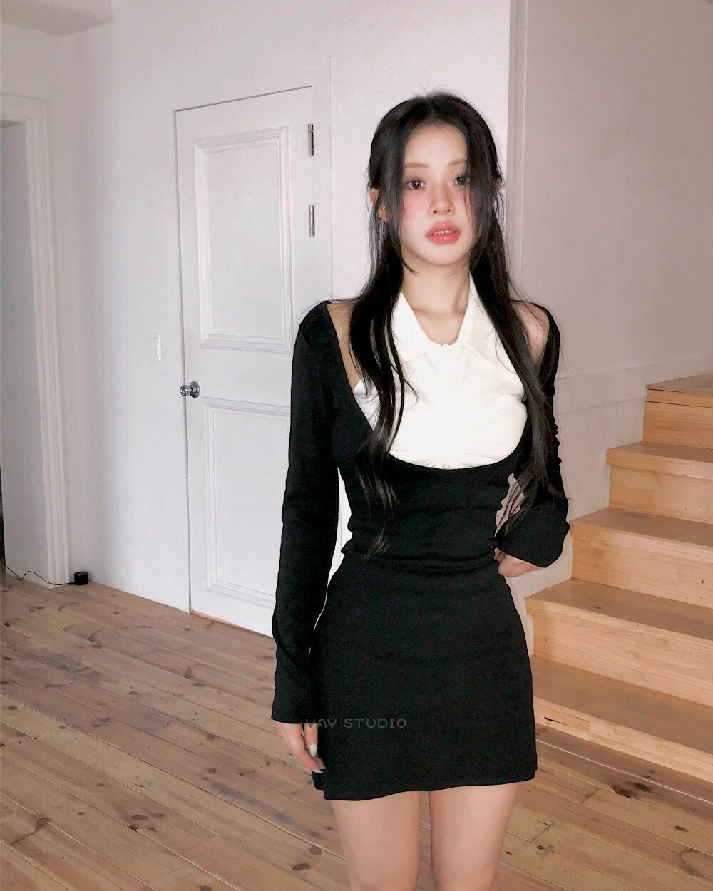 リーキーショルダードレス