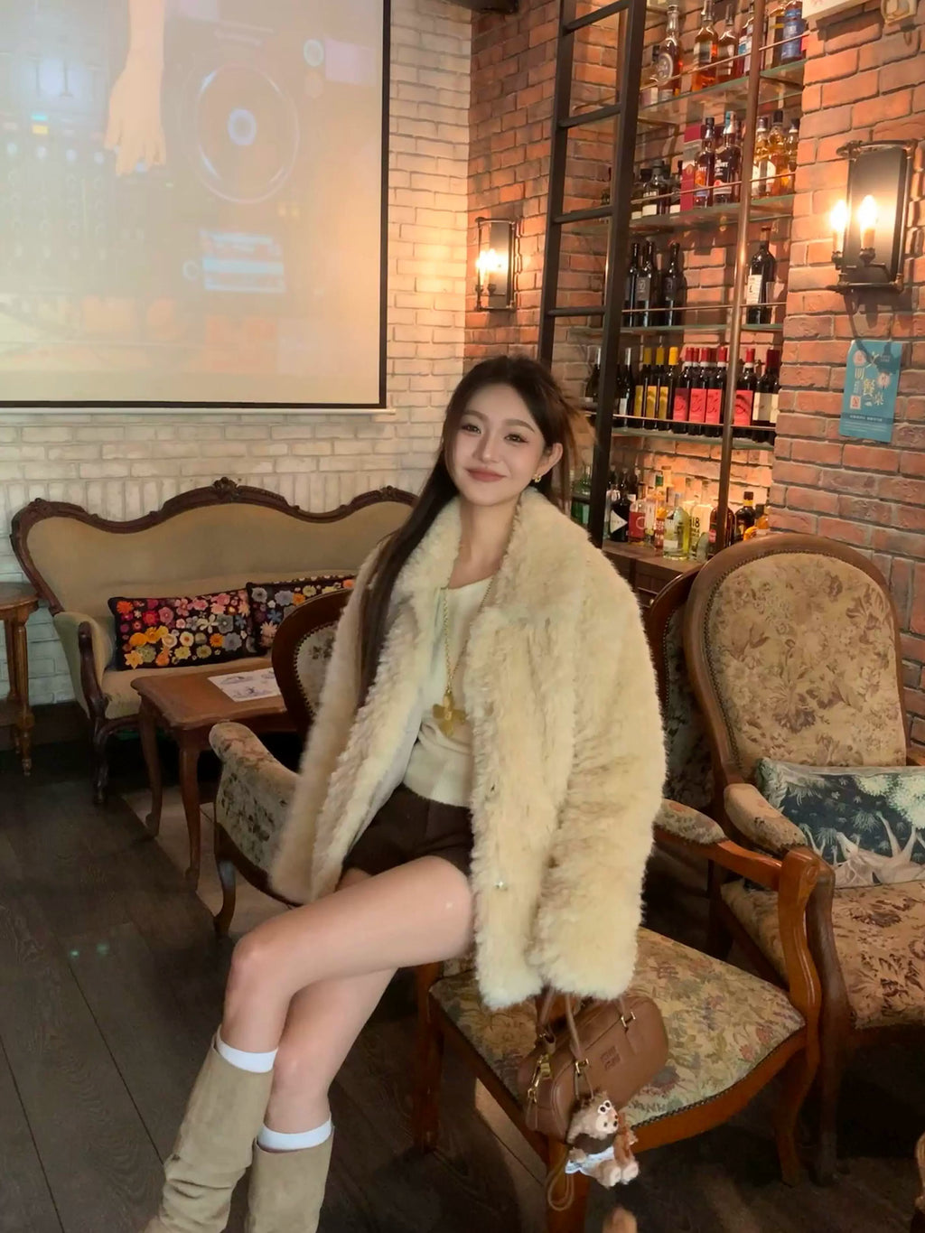 エコファーボタンジャケット