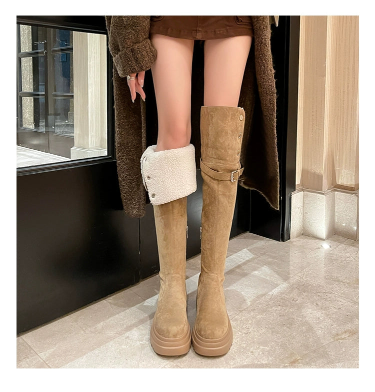 2WAYボアスウェードロングブーツ – charme