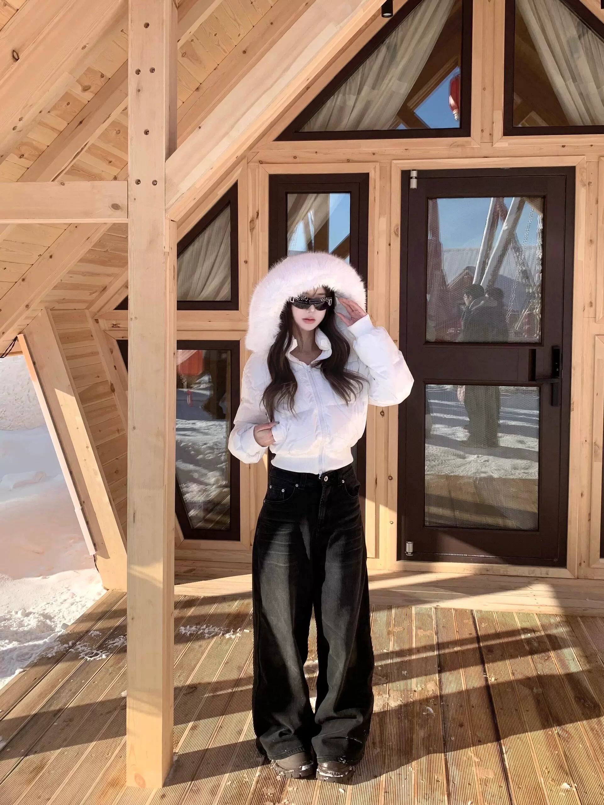 ウエストショートカジュアルダウン