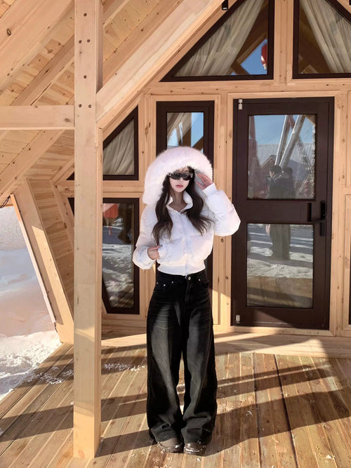 ウエストショートカジュアルダウン