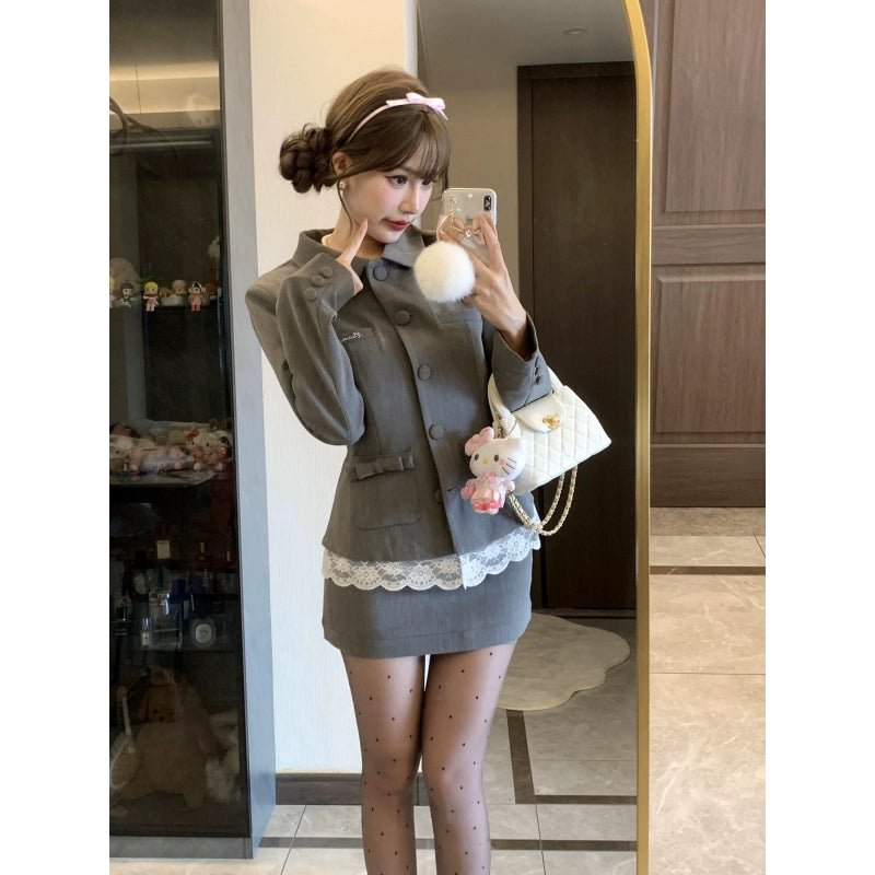 レーストリムジャケットセットアップ