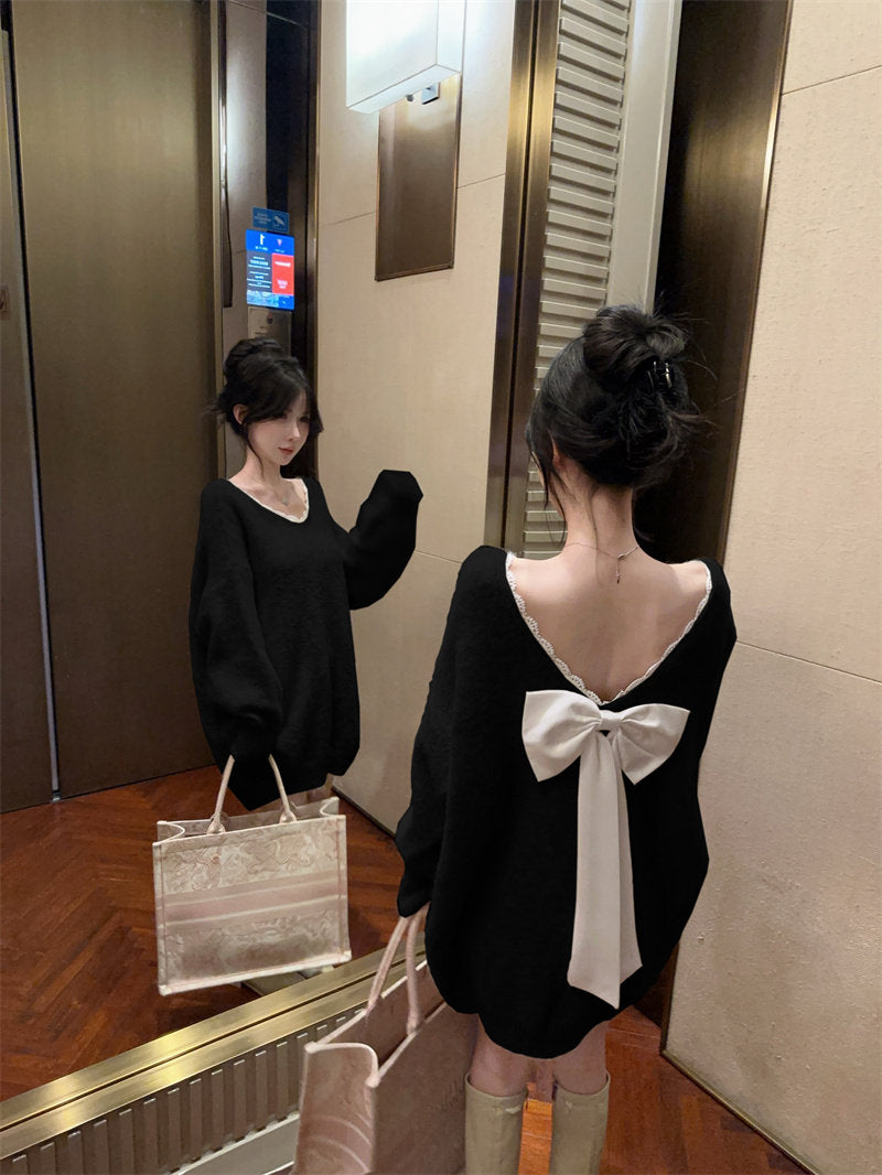 レディバックスタイルニット