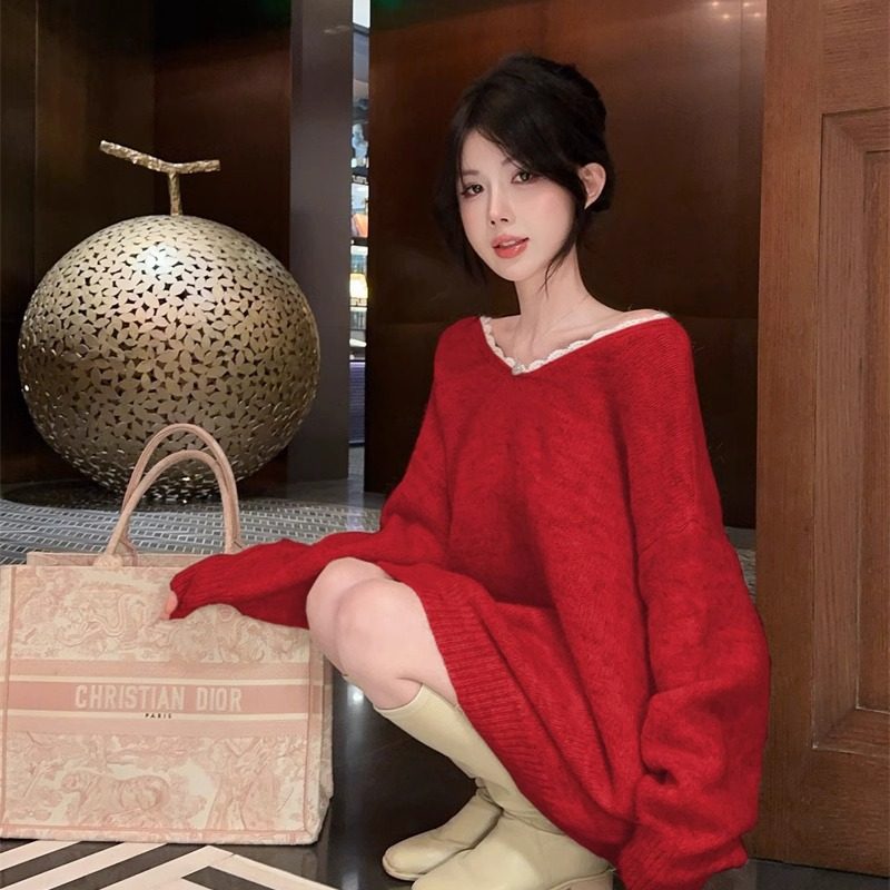 レディバックスタイルニット