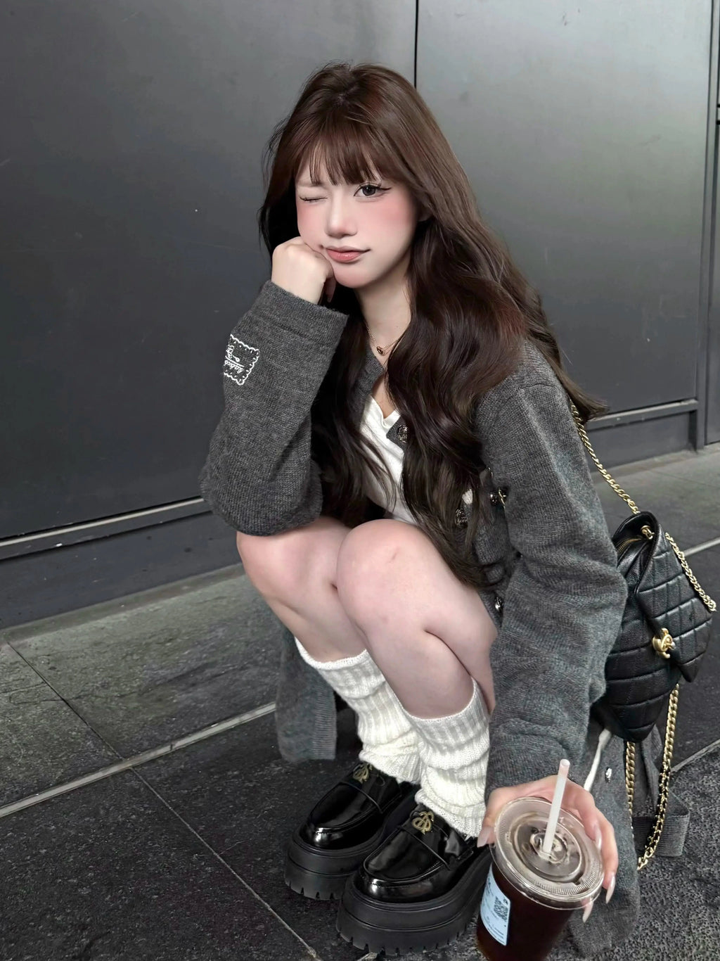 オーバーニットトップス