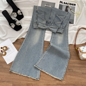 ライトリボンカットジーンズ