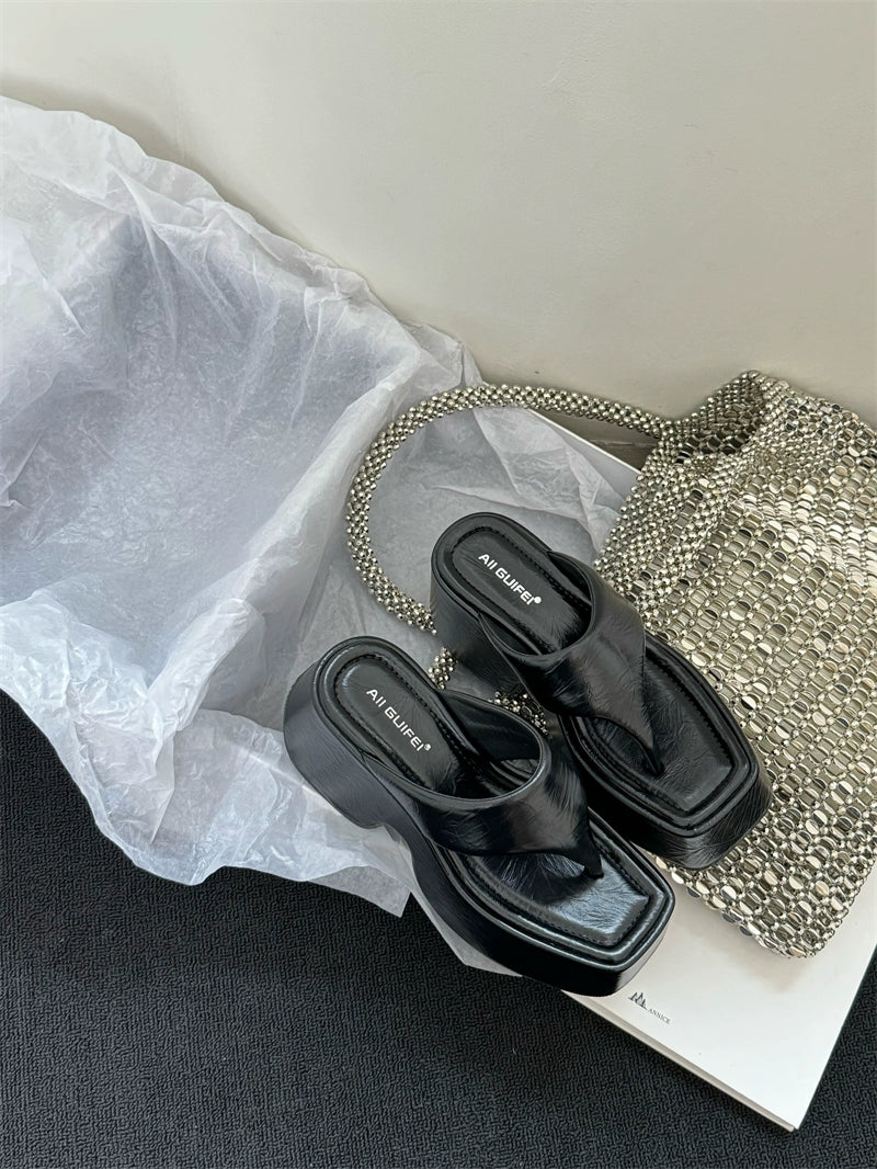 厚底フリップフロップサマーサンダル
